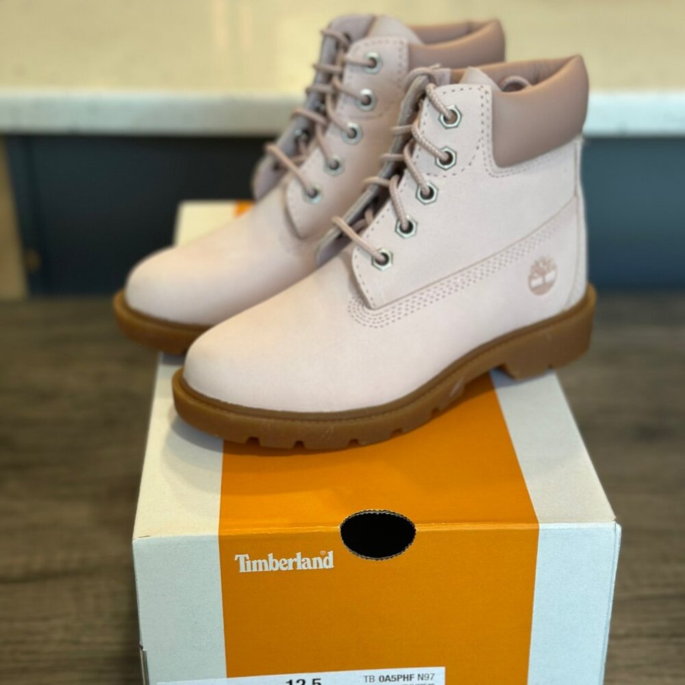 Girls Light Pink Timberland Boots Size 12.5